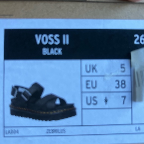 DR MARTENS VOSS II WOMEN'S LEATHER STRAP SANDALS - Picture 5 of 7